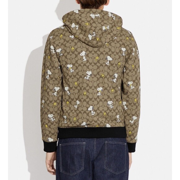 Coach X Peanuts S CE545 Signature Snoopy Hoodie NWT Org $378 - Picture 6 of 10